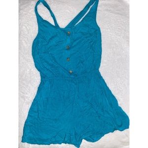 Lightweight blue short romper